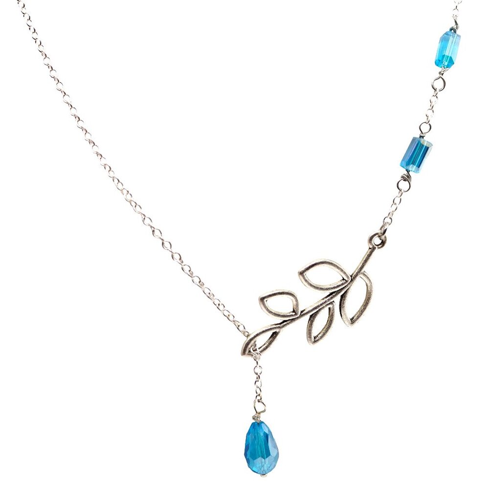 Blue Leaf Necklace